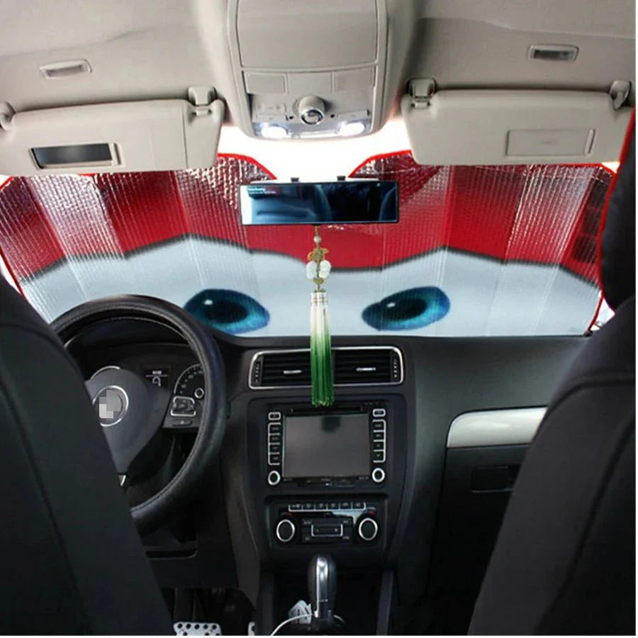 Windshield visor for reliable sun protection