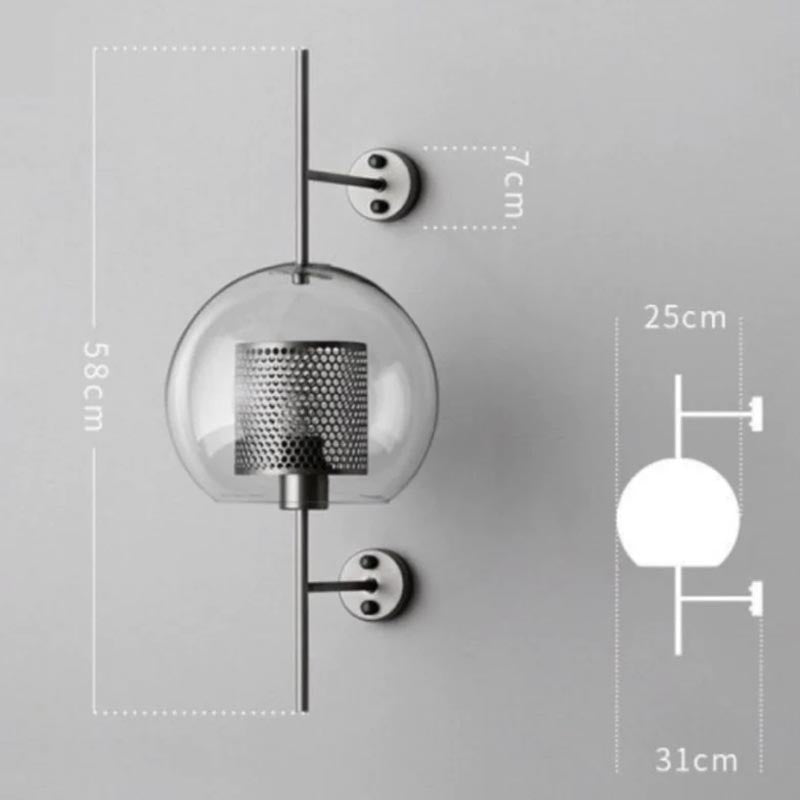 LumaHex Bikakevegglampe med varm gyllen glød