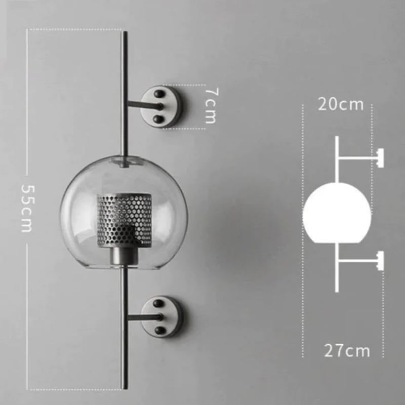 LumaHex Bikakevegglampe med varm gyllen glød