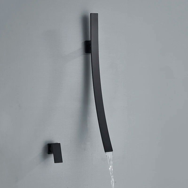Aeris Arc Spout Faucet Modern Minimalist Bath Fixture