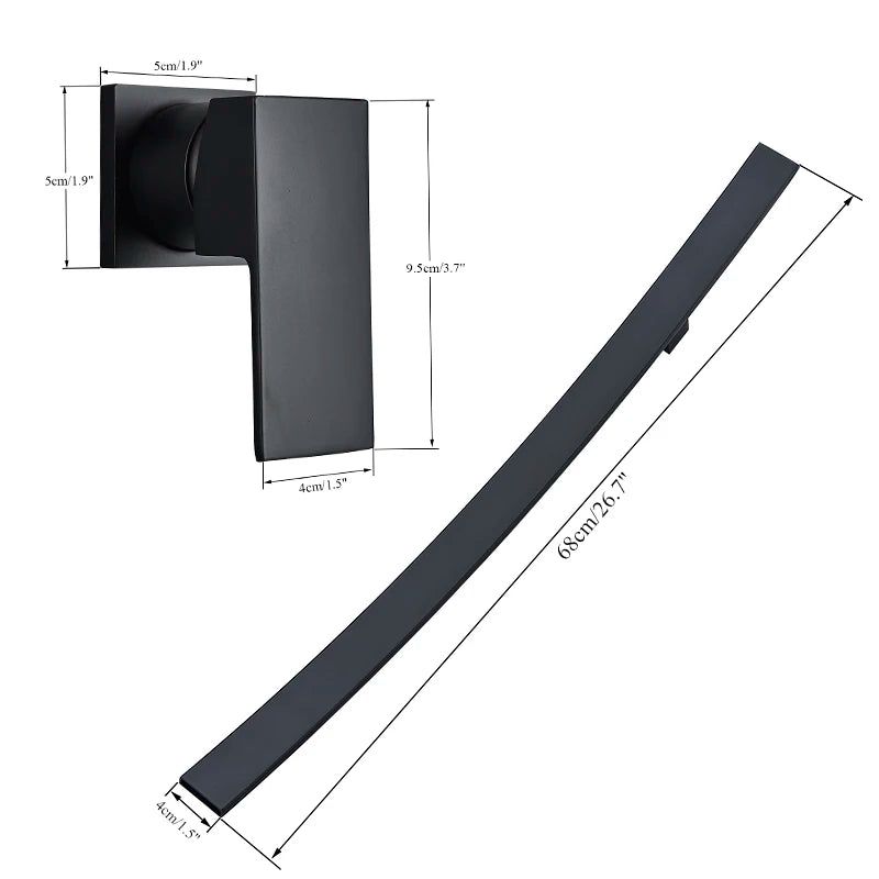 Aeris Arc Spout Faucet Modern Minimalist Bath Fixture