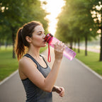 Borraccia Sportiva HydrsalHero con Indicatori di Tempo e Cannuccia 1 Litro Idratazione