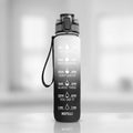 Borraccia Sportiva HydrsalHero con Indicatori di Tempo e Cannuccia 1 Litro Idratazione