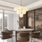 Kestrel Iron Fem-hodet LED Hengelampe Lysekrone