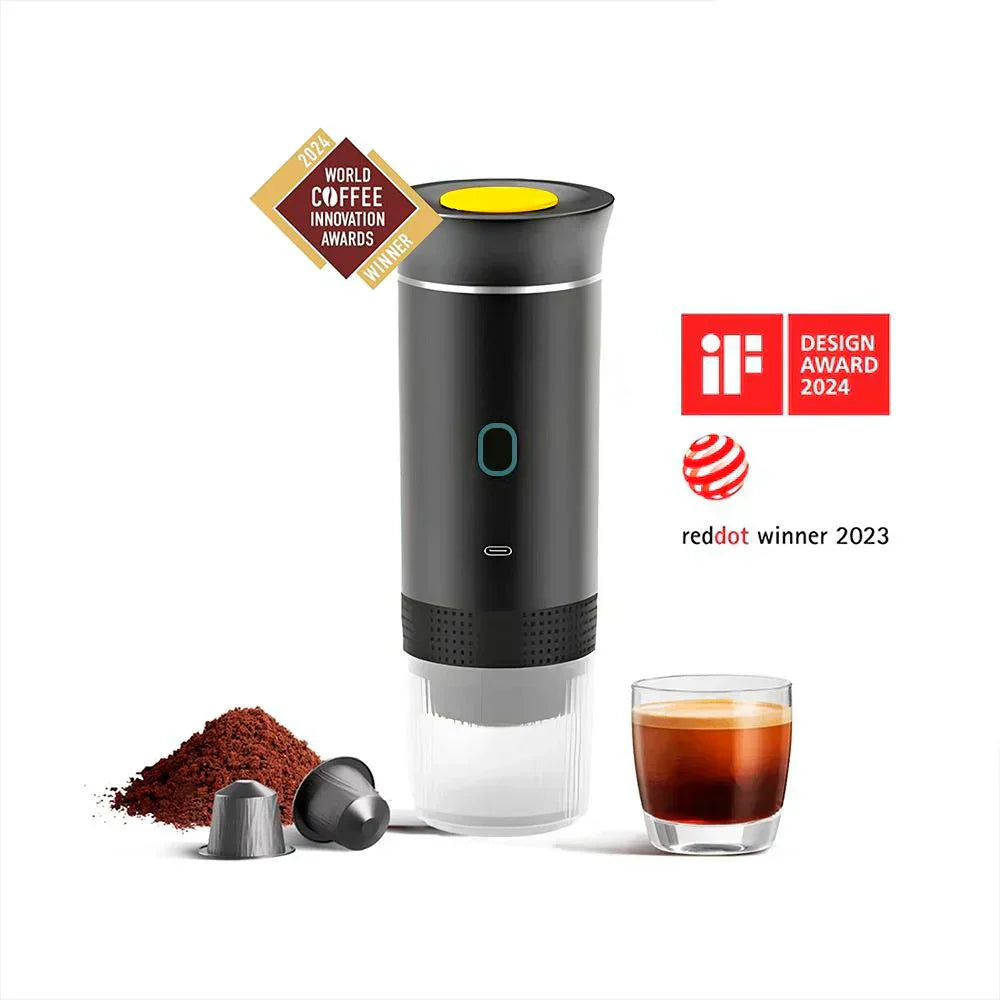 Cafetière Nano Prête pour le Voyage avec Pression de Vingt Bars et Cafés de Qualité Café