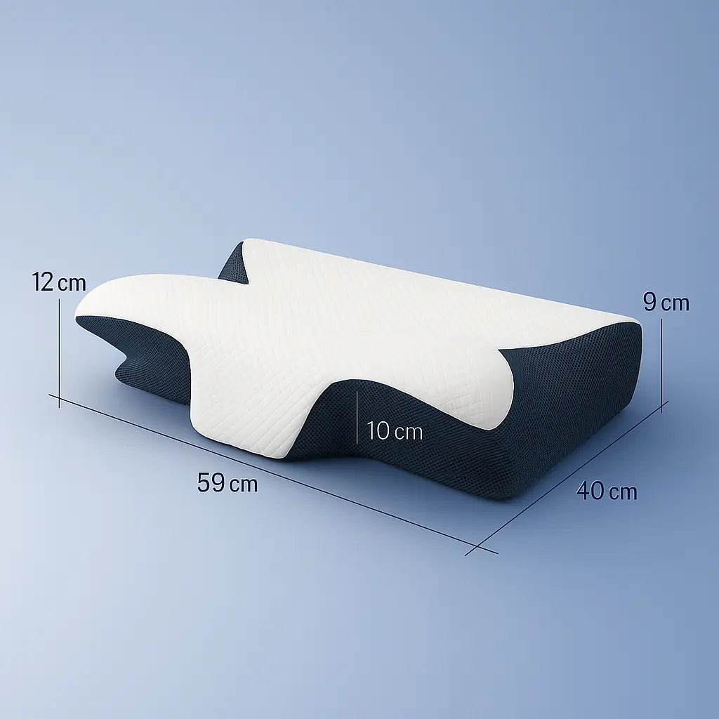 Orthopedic Contour Pillow With Memory Foam For Neck Support
