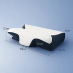 Orthopedic Contour Pillow With Memory Foam For Neck Support