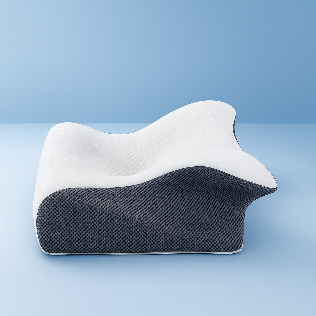 Orthopedic Contour Pillow With Memory Foam For Neck Support