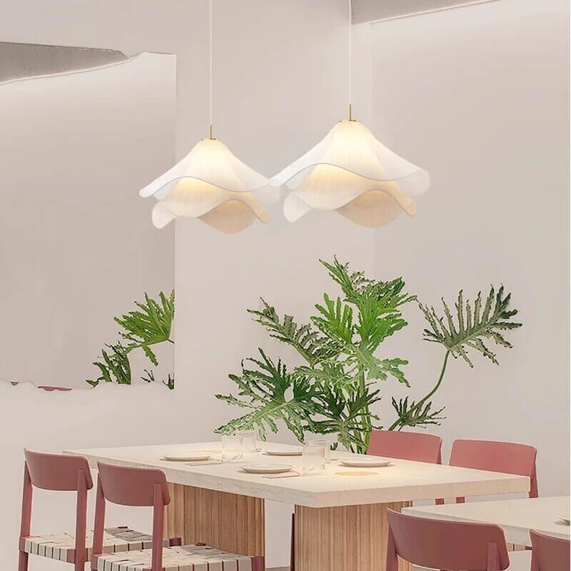 Fleurine fransk-stil stof blomster lysekrone