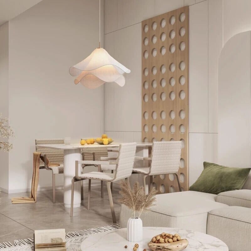 フルーリーヌ フレンチスタイル ファブリック フローラル シャンデリア