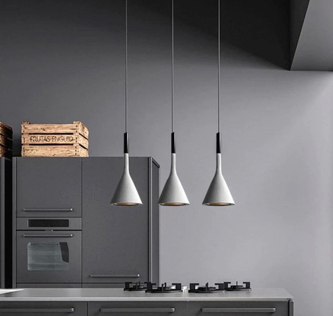 Soren Grey Kücheninsellichter, Set von drei