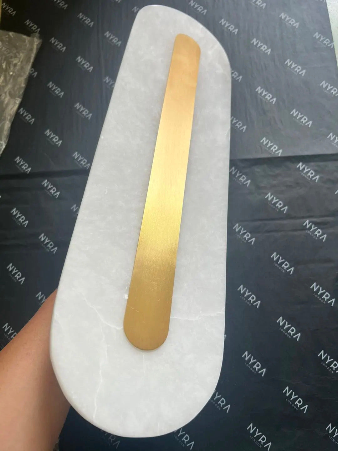 Aurelia Mármore Luminária de Parede Redonda Brilho Intemporal Elegância