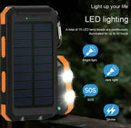 LyraCharge solcelle powerbank 500000mAh IP67 vanntett