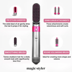 Estilizador de cabello AirStyler con regulación de calor suave para todo tipo de cabello