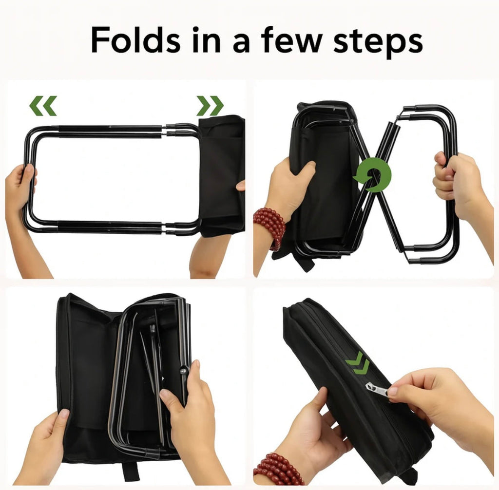 Portable Foldable Seat for On-the-Go Comfort