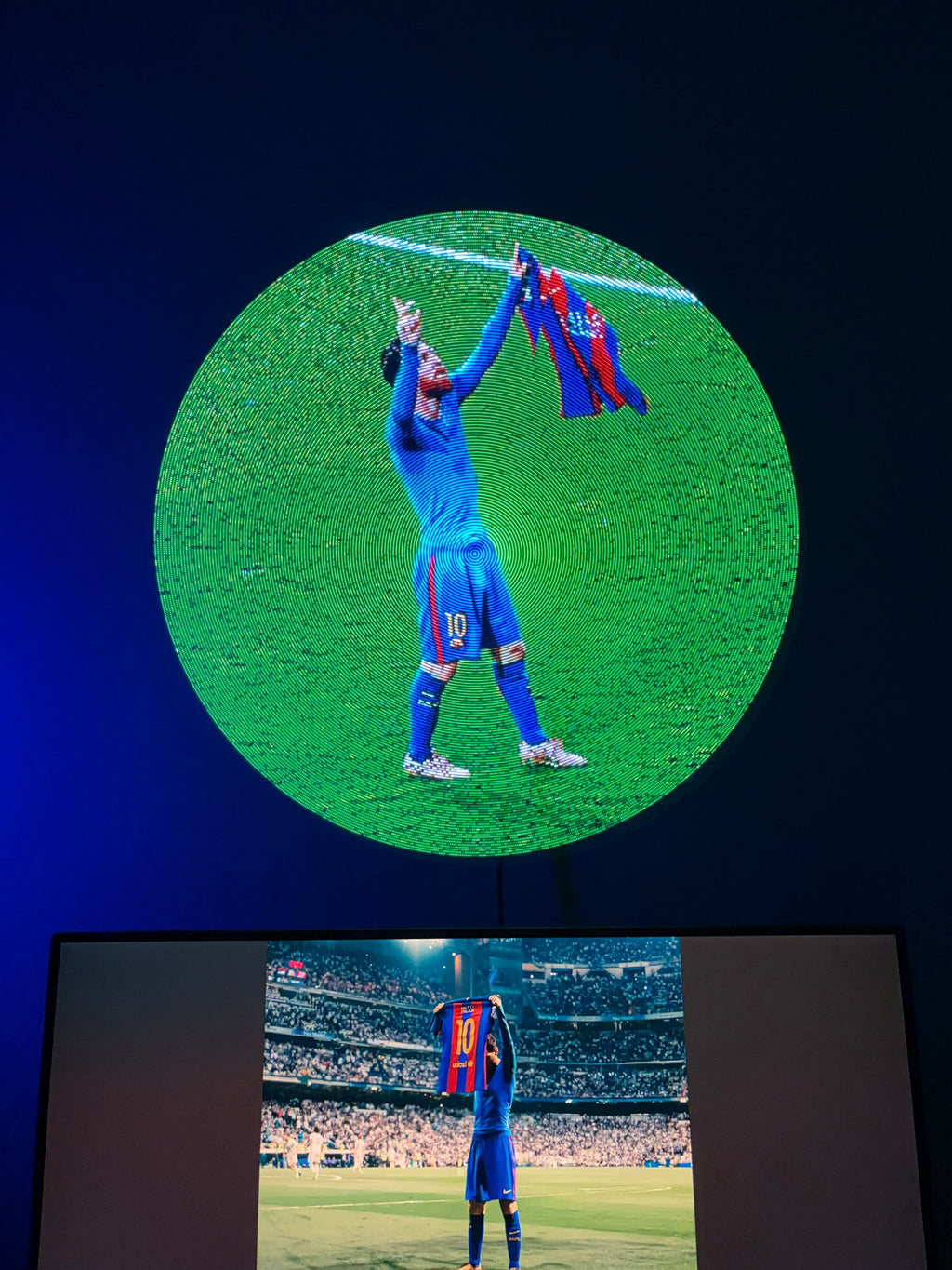 SpinRay 3D Holographic LED Fan with App Control & Bluetooth Audio