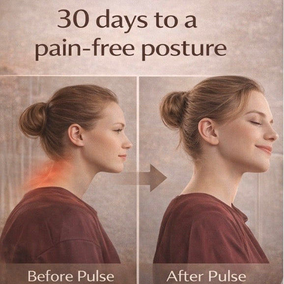 Pulsewell Håndfri Shiatsu Nakkemassageapparat med Varme (Ledningsfri)