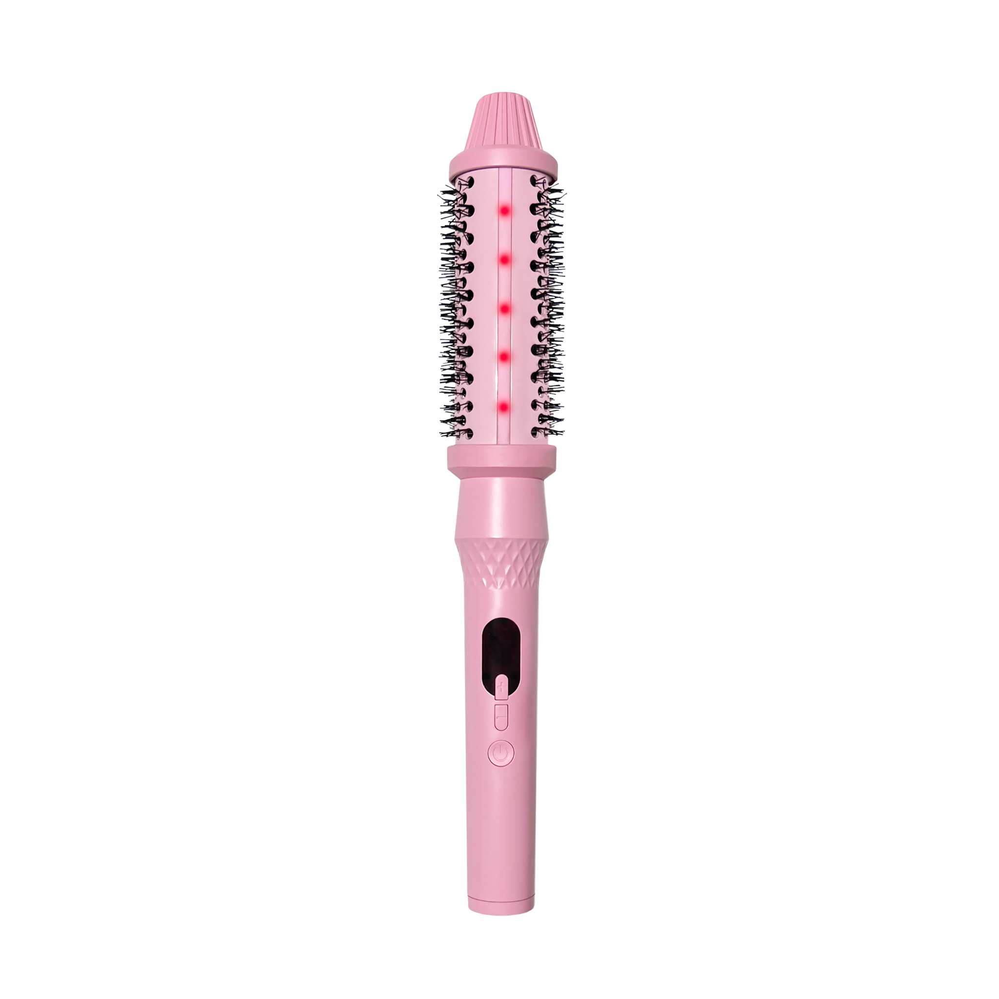 Infrared Ceramic Round Brush With LCD Display for Shine and Volume Curl