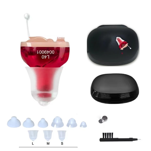 AuroraOne In-Ear Rechargeable Hearing Aids With Clear Sound