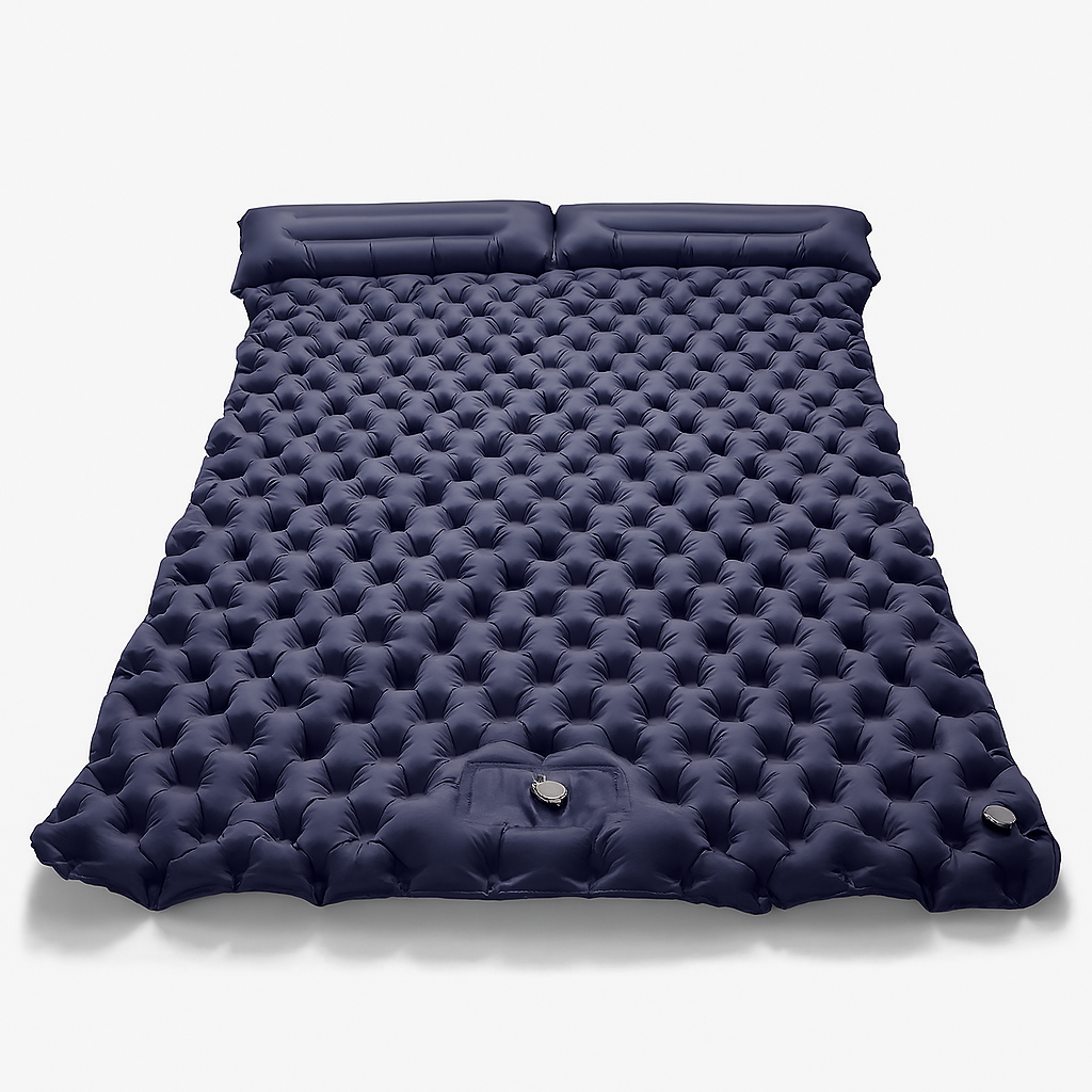 Matelas de camping gonflable pour deux personnes pour un confort de sommeil en plein air