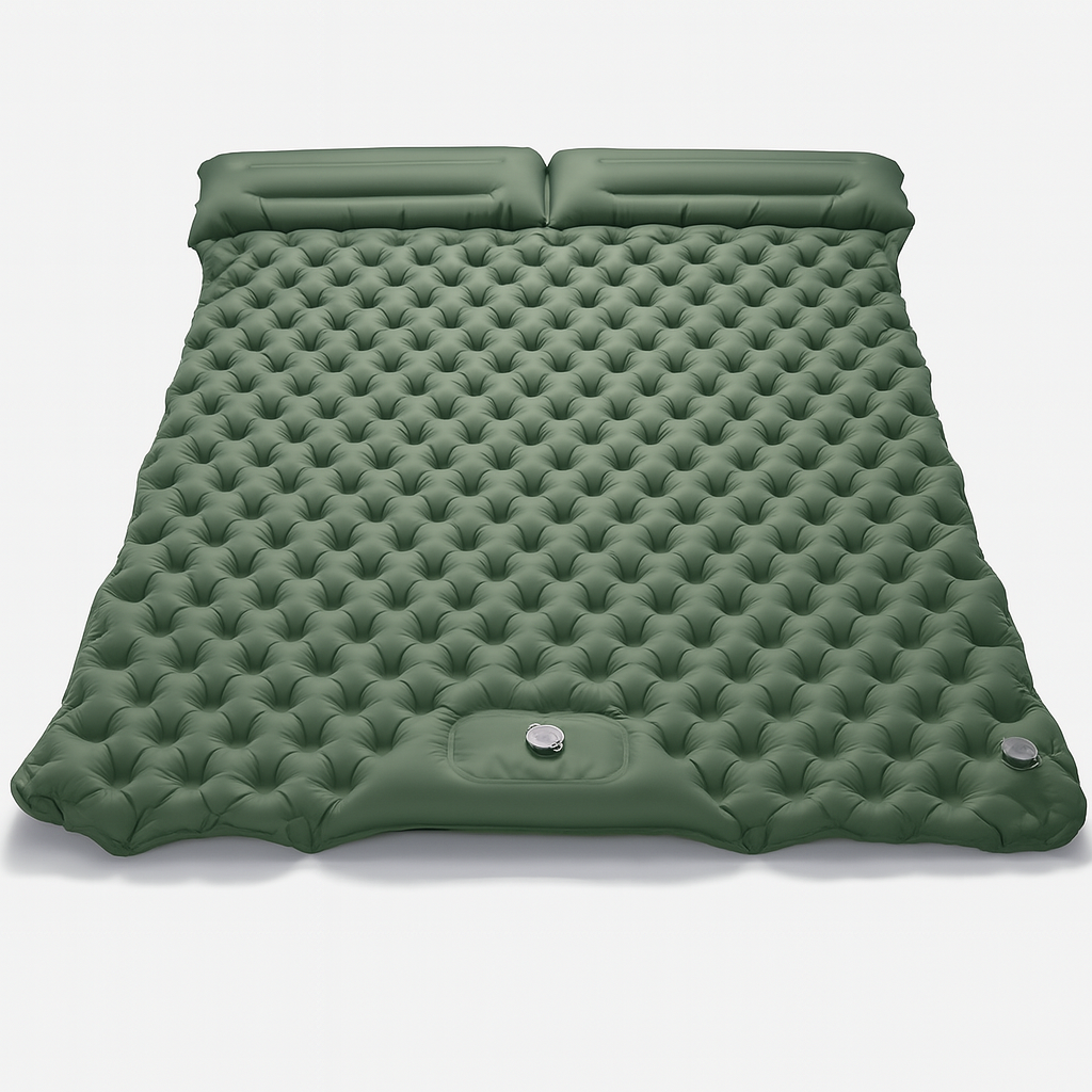 Matelas de camping gonflable pour deux personnes pour un confort de sommeil en plein air