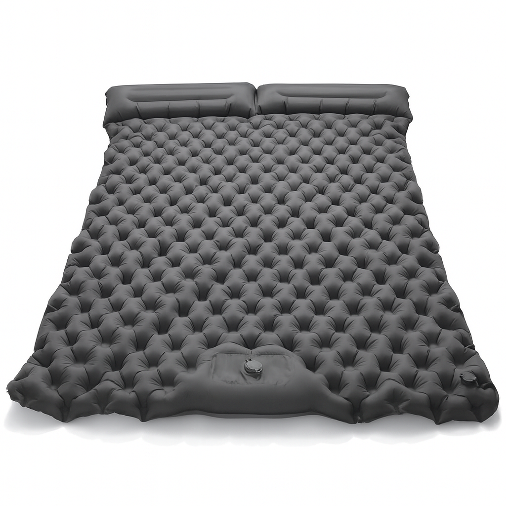 Matelas de camping gonflable pour deux personnes pour un confort de sommeil en plein air