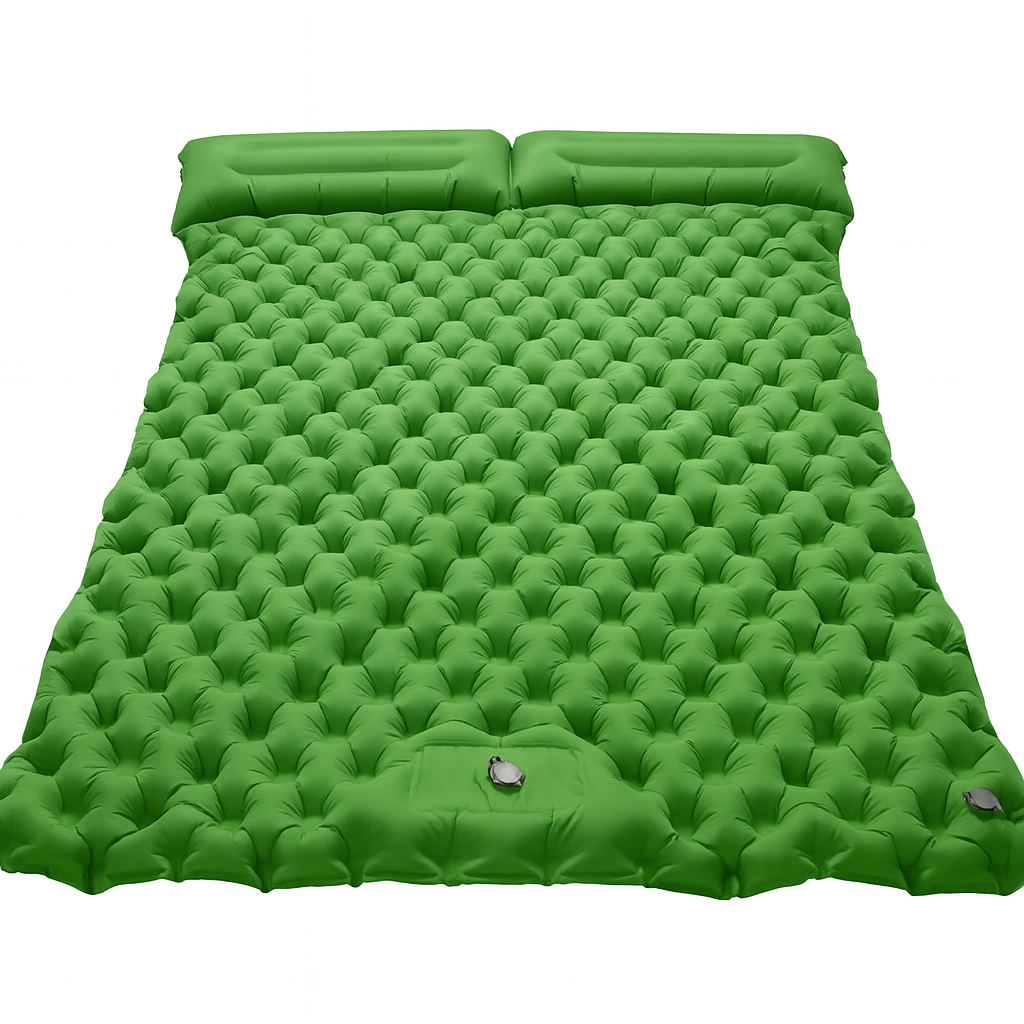 Matelas de camping gonflable pour deux personnes pour un confort de sommeil en plein air