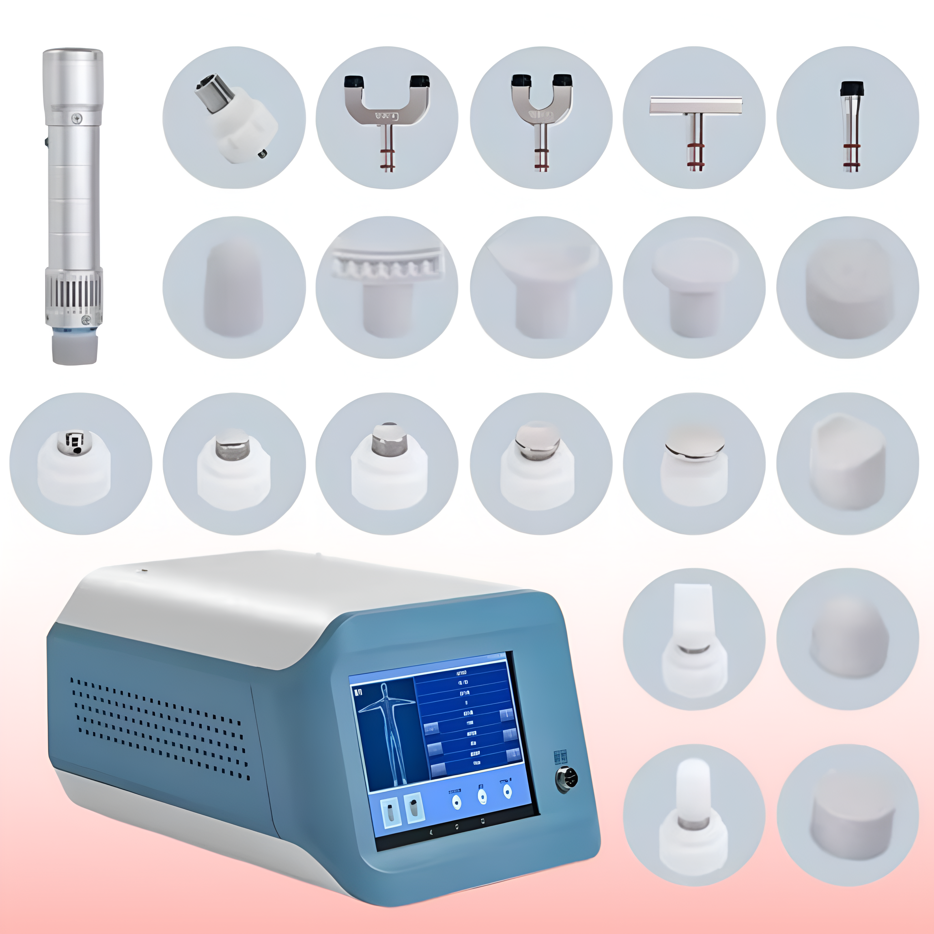 جهاز كوانتا بالس للعلاج بالموجات الصدمية المركزة أكيليس لاستعادة الأوتار