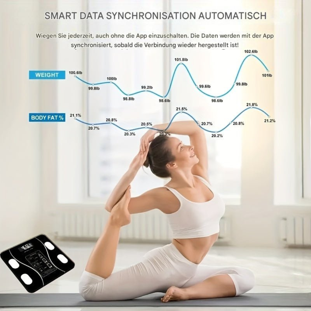 Fitscale chytrá váha pro analýzu těla a fitness nadšence