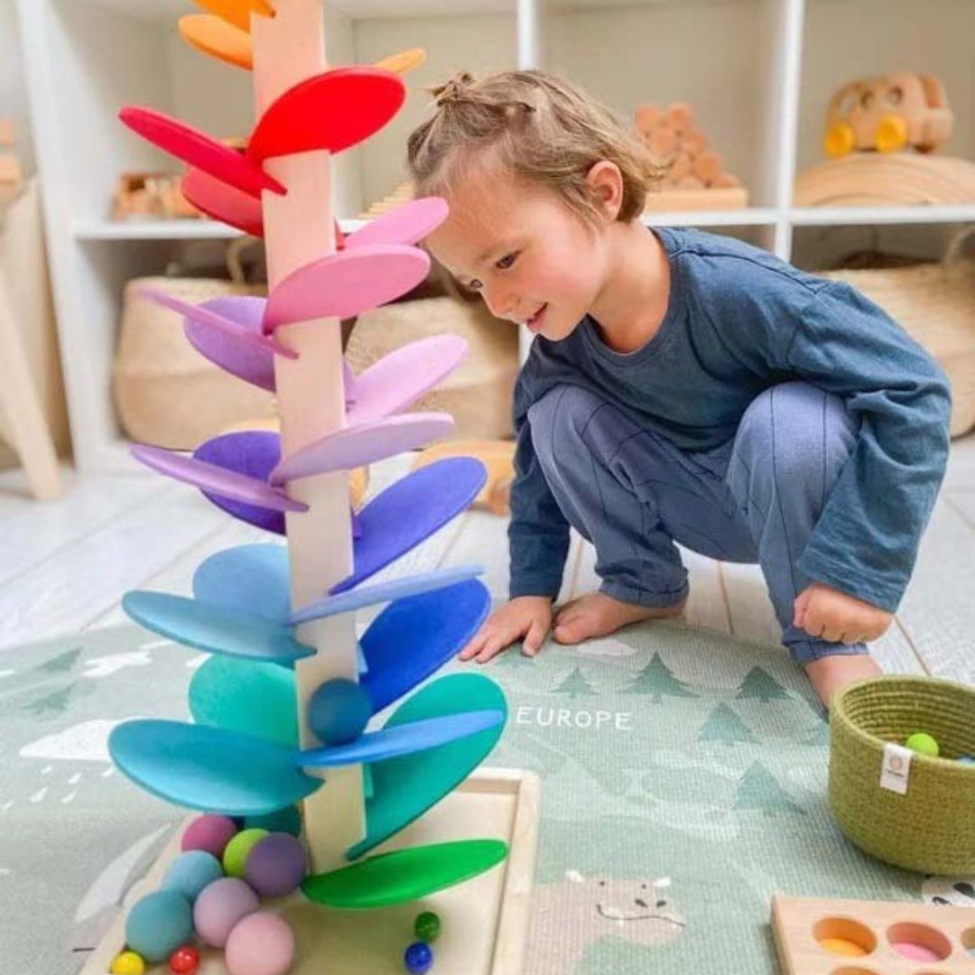 Luca Rainbow Murmur Torre di Percorso per Biglie per Bambini Curiosi