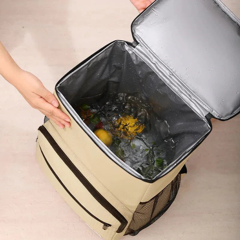 Insulated Cooler Backpack for Fresh Food and Drinks