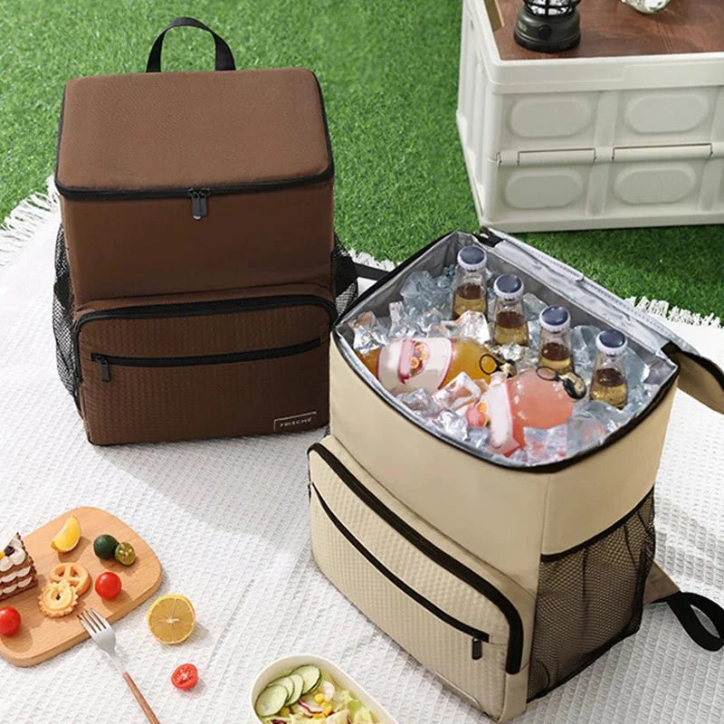 Insulated Cooler Backpack for Fresh Food and Drinks