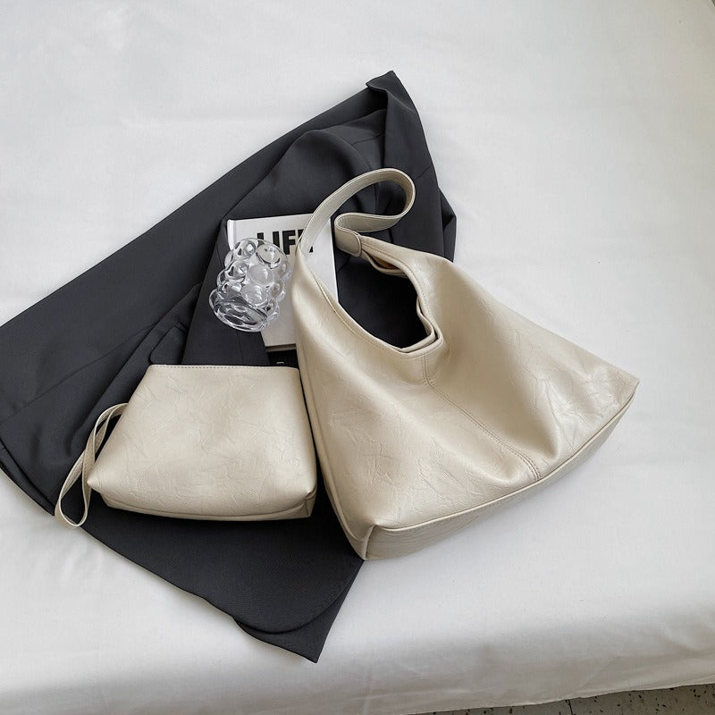 Duo de sacs vintage ArdentLux en cuir vegan vieilli