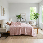 Pamut jákómintás takaró otthoni díszítéshez