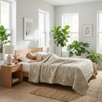 Pamut jákómintás takaró otthoni díszítéshez