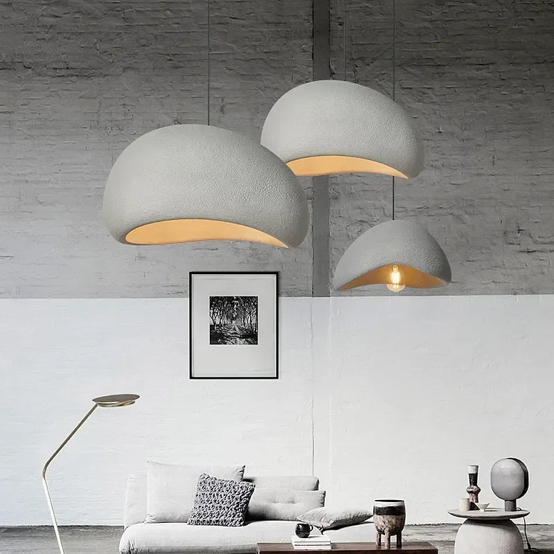 Lampada da designer Cavelle in cemento con accento geometrico moderno