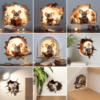 DecoraMice 3D Cartoon Wall Stickers | Adorable Mouse Wall Stickers for Children's Rooms and Living Space Decoration