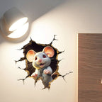 DecoraMice 3D Cartoon Wall Stickers | Adorable Mouse Wall Stickers for Children's Rooms and Living Space Decoration