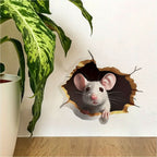 DecoraMice 3D Cartoon Wall Stickers | Adorable Mouse Wall Stickers for Children's Rooms and Living Space Decoration