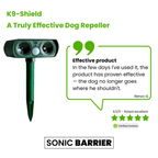 Solar Motion-Activated Dog Deterrent for Yards, Driveways & Outdoor Spaces