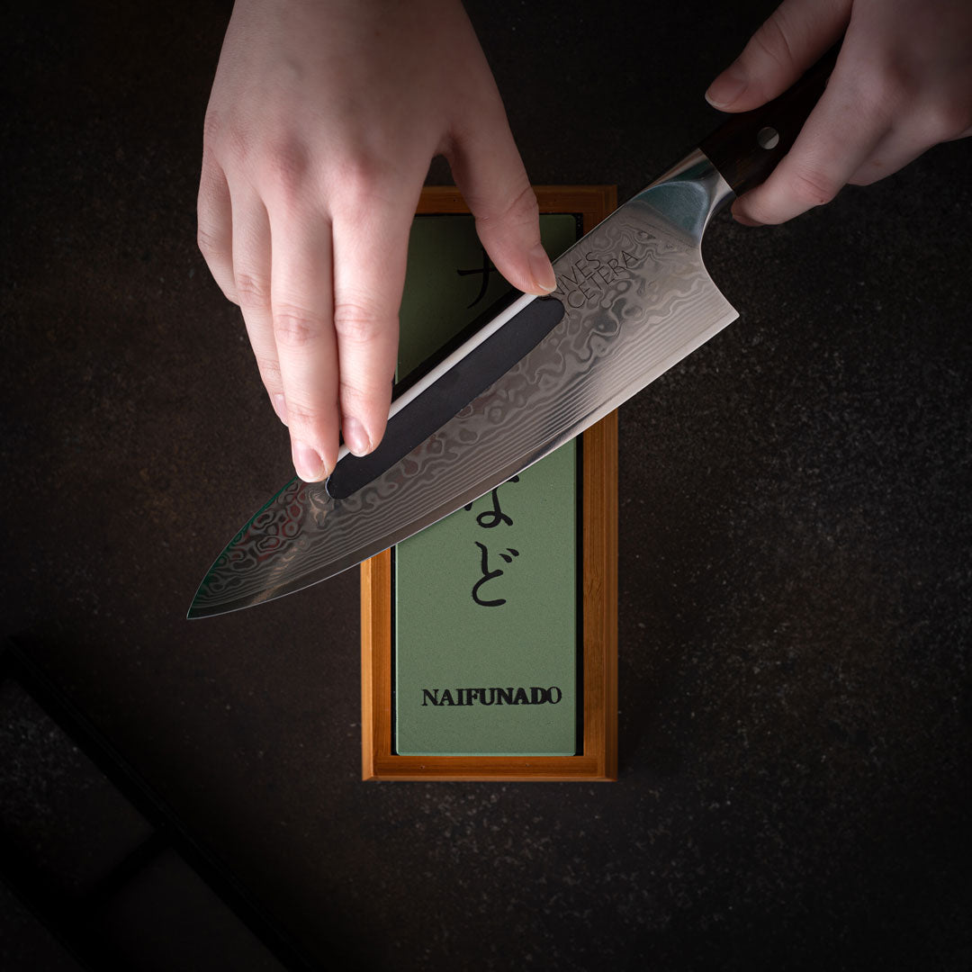 Küchenwetzstein beidseitig 1000/6000 Körnung Bambusbasis