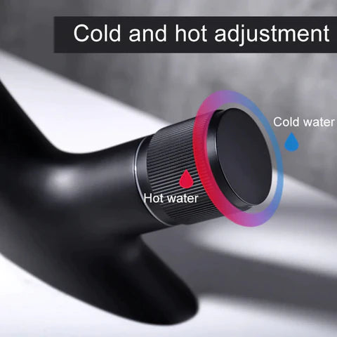 ברז כיור מפל מודרני CascadeFlow עם ידית אחת