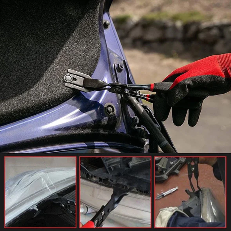 Alicates ergonómicos de plástico para remaches para facilitar la extracción de clips