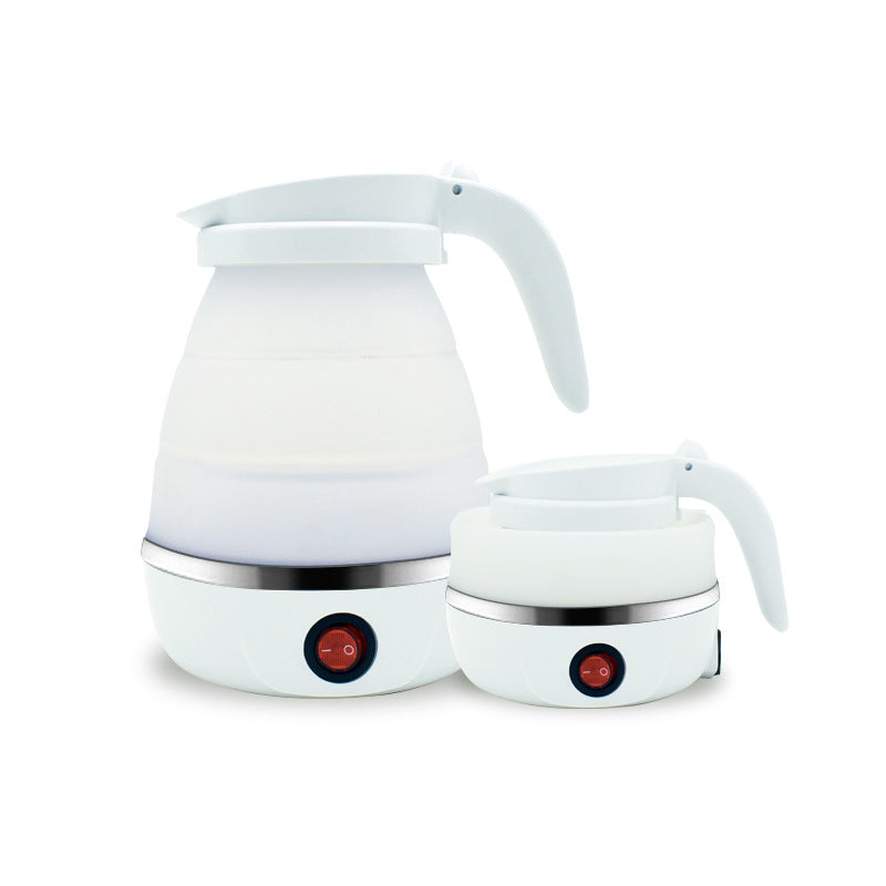 Portable Silica Gel Travel Kettle With Foldable Design, Universal Plug For On The Go
