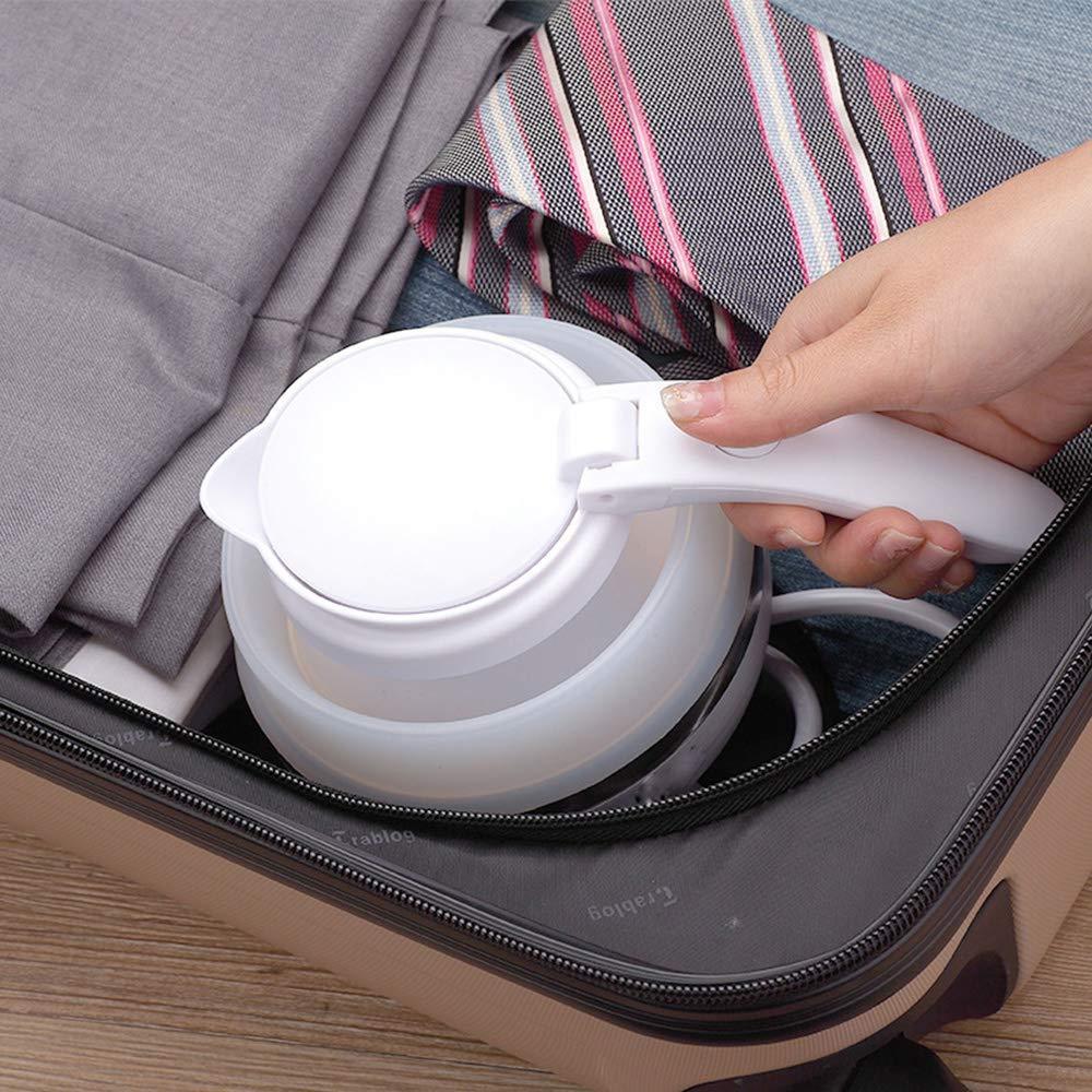Portable Silica Gel Travel Kettle With Foldable Design, Universal Plug For On The Go