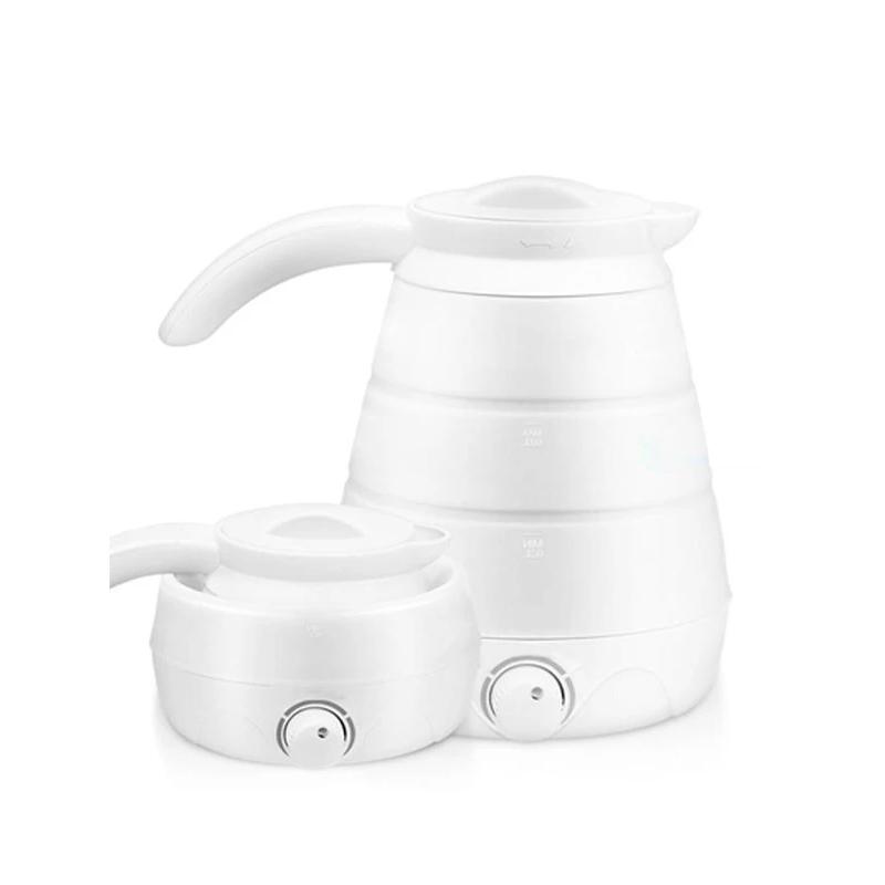 Portable Silica Gel Travel Kettle With Foldable Design, Universal Plug For On The Go