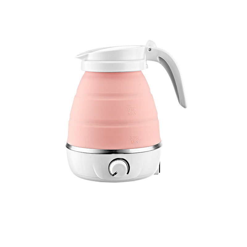 Portable Silica Gel Travel Kettle With Foldable Design, Universal Plug For On The Go