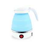 Portable Silica Gel Travel Kettle With Foldable Design, Universal Plug For On The Go