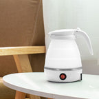 Portable Silica Gel Travel Kettle With Foldable Design, Universal Plug For On The Go