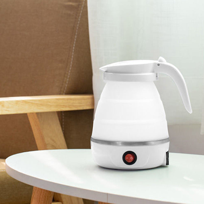 Portable Silica Gel Travel Kettle With Foldable Design, Universal Plug For On The Go